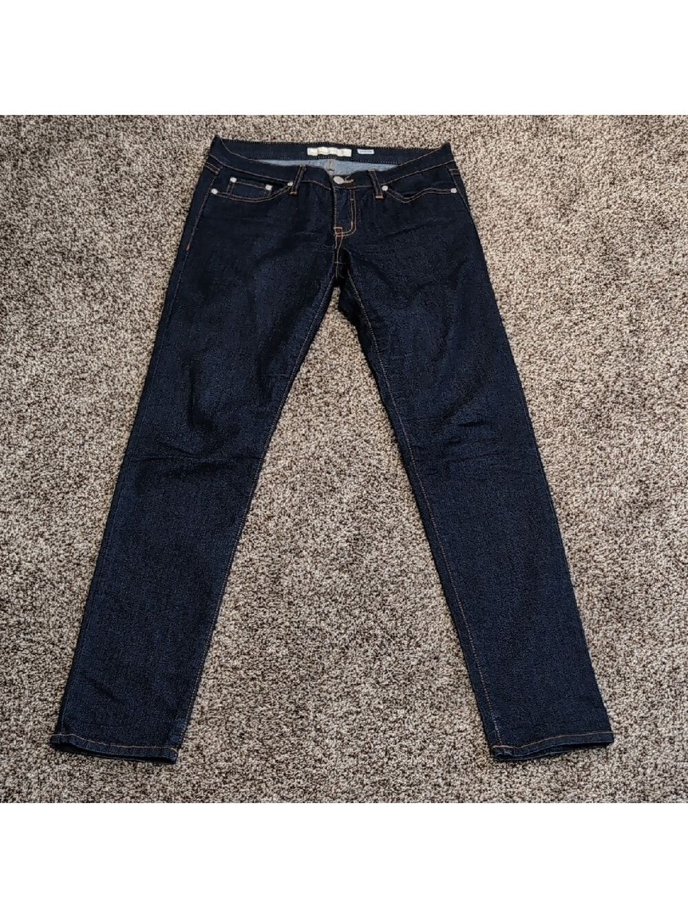 Flying Monkey Tapered Stretchy Dark Blue Jeans Women's Size 7 tall